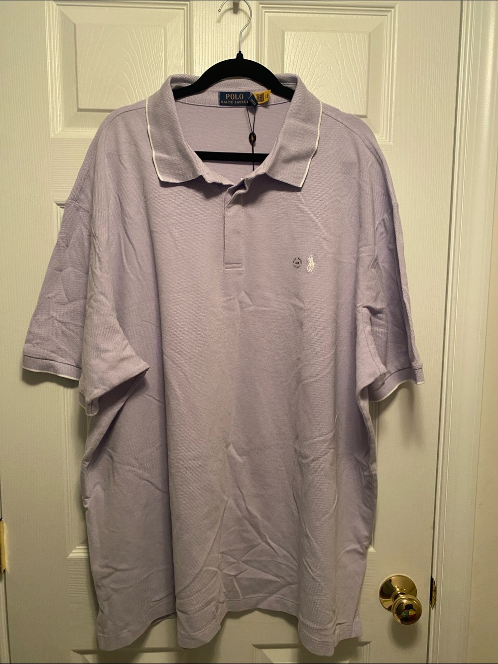 Polo by Ralph Lauren Men’s Light Lavender Short-Sleeve Polo…size 3XB
